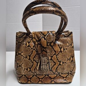 Genuine Snakeskin Vintage Top-Handle Purse – Excellent Condition